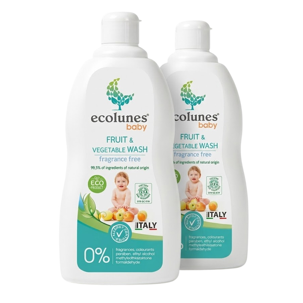 Ecolunes - Baby Fruit & Vegetable Wash - 500 ml - Pack of 2