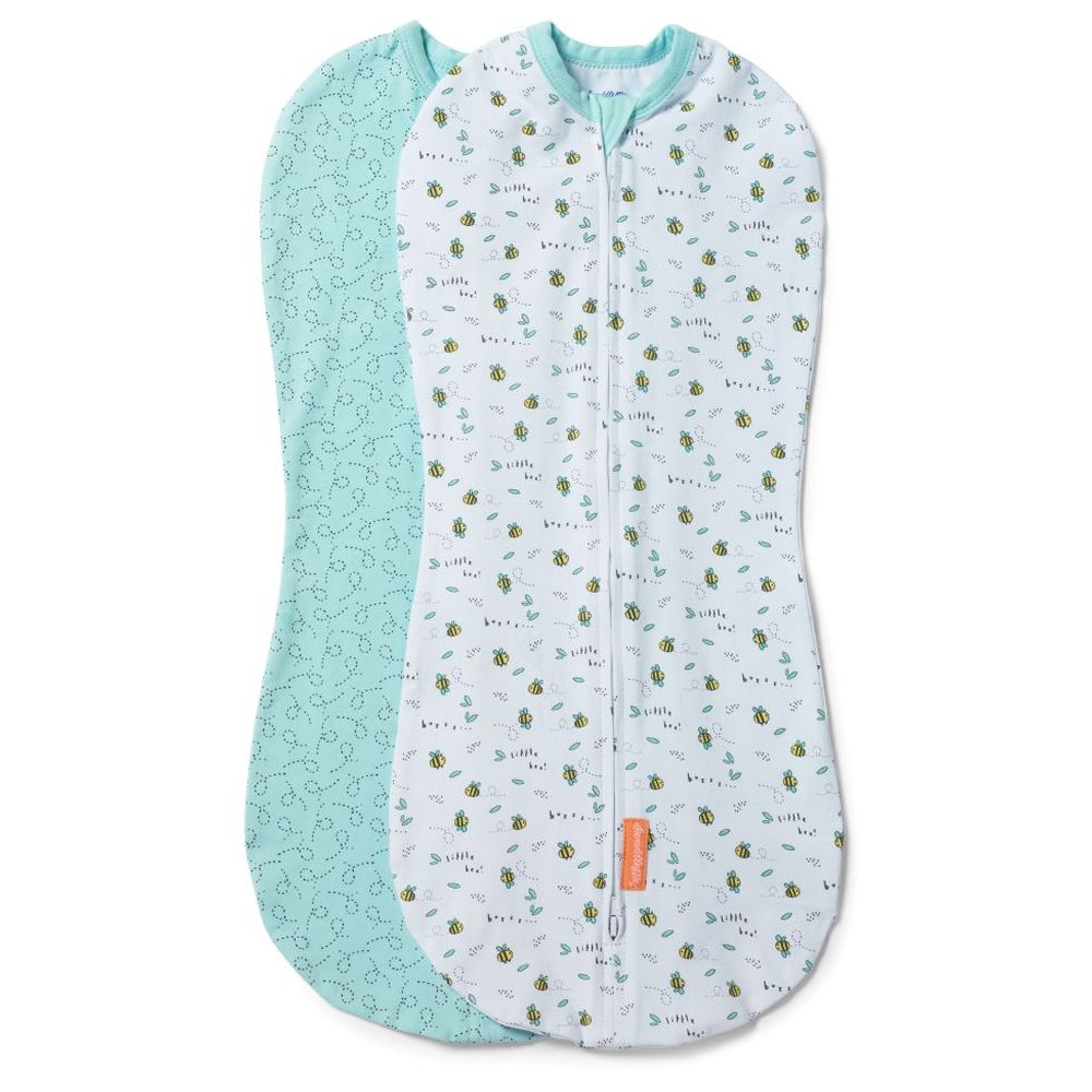 Baby Einstein - Sea Dreams Sleep Soother - Pink With Ingenuity Swaddleme Pod Swaddle - 2 Pcs