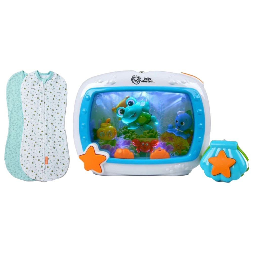 Baby Einstein - Sea Dreams Crib Soother With Ingenuity Swaddleme Pod Swaddle - 2 Pcs