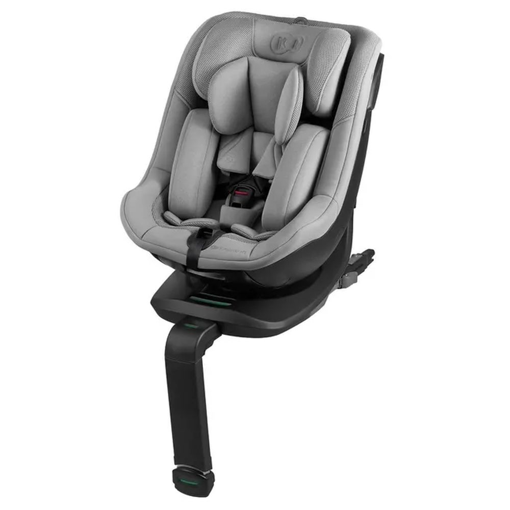 Kinderkraft - Nubi 2 Lightweight Travel Stroller With I-Guard i-Size 360 Rotating Car Seat - Grey