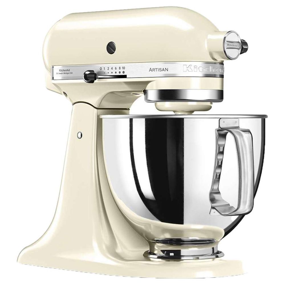 KitchenAid - Artisan Stand Mixer - 4.8 L With Variable Temperature Kettle - 1.7 L - Cream