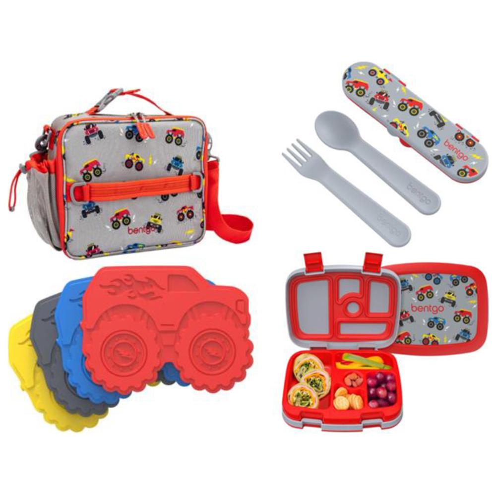 Bentgo - Trucks On-the-Go School Set - 4 Pcs
