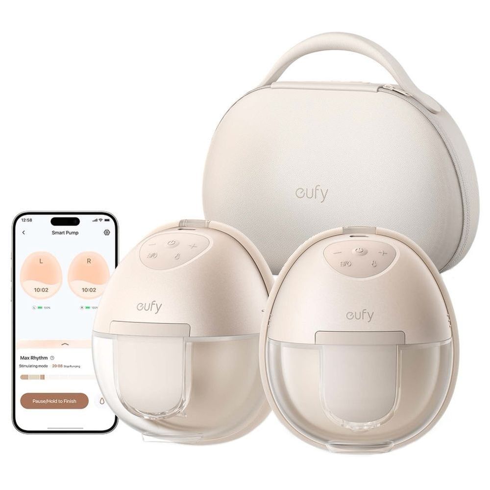Eufy - S1 Pro Security Heated Wearable Breast Pump With E21 Baby Camera Monitor Bundle