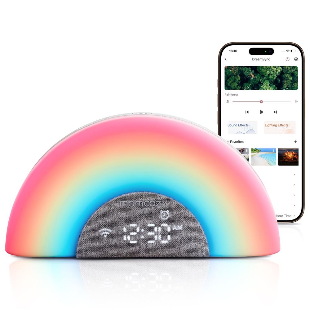 MomCozy - Baby Care Bundle: Smart Baby Sound Machine With BM04 Dual-mode Baby Monitor