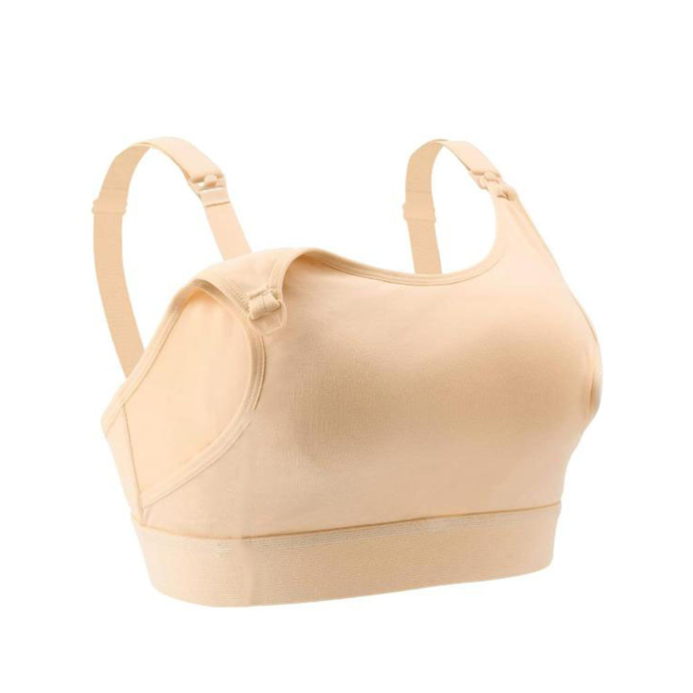Momcozy - Breast-Pumping And Breastfeeding Bra - Beige - S - Pack of 2