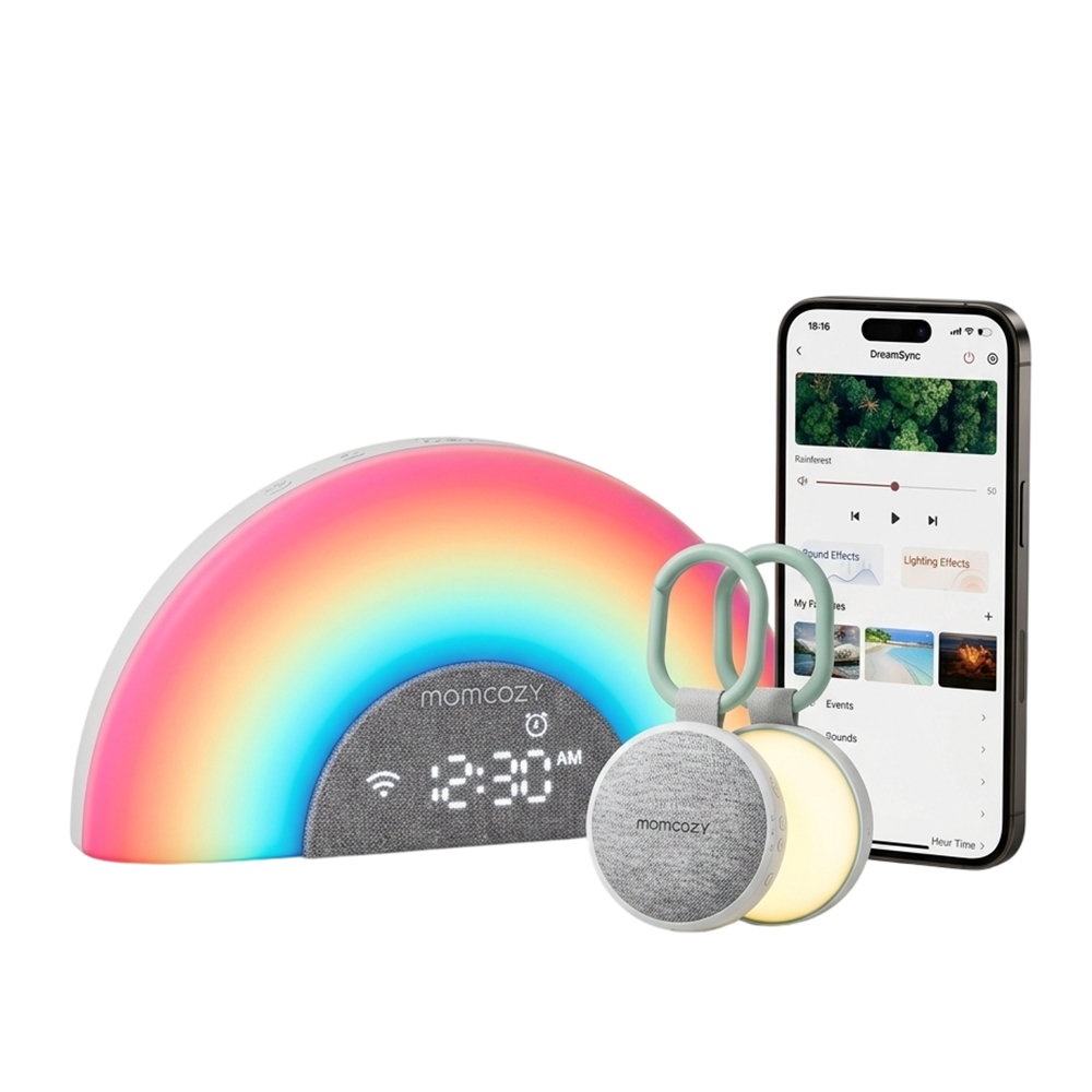 MomCozy - Dreamsync Smart & Portable Sound Machine Bundle - 2 Pcs