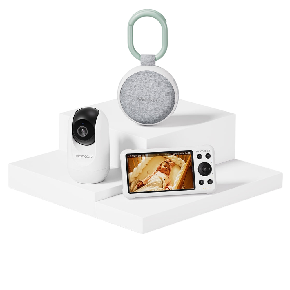 MomCozy - Sleep Bundle: Portable Sound Machine With BM04 Dual-mode Baby Monitor