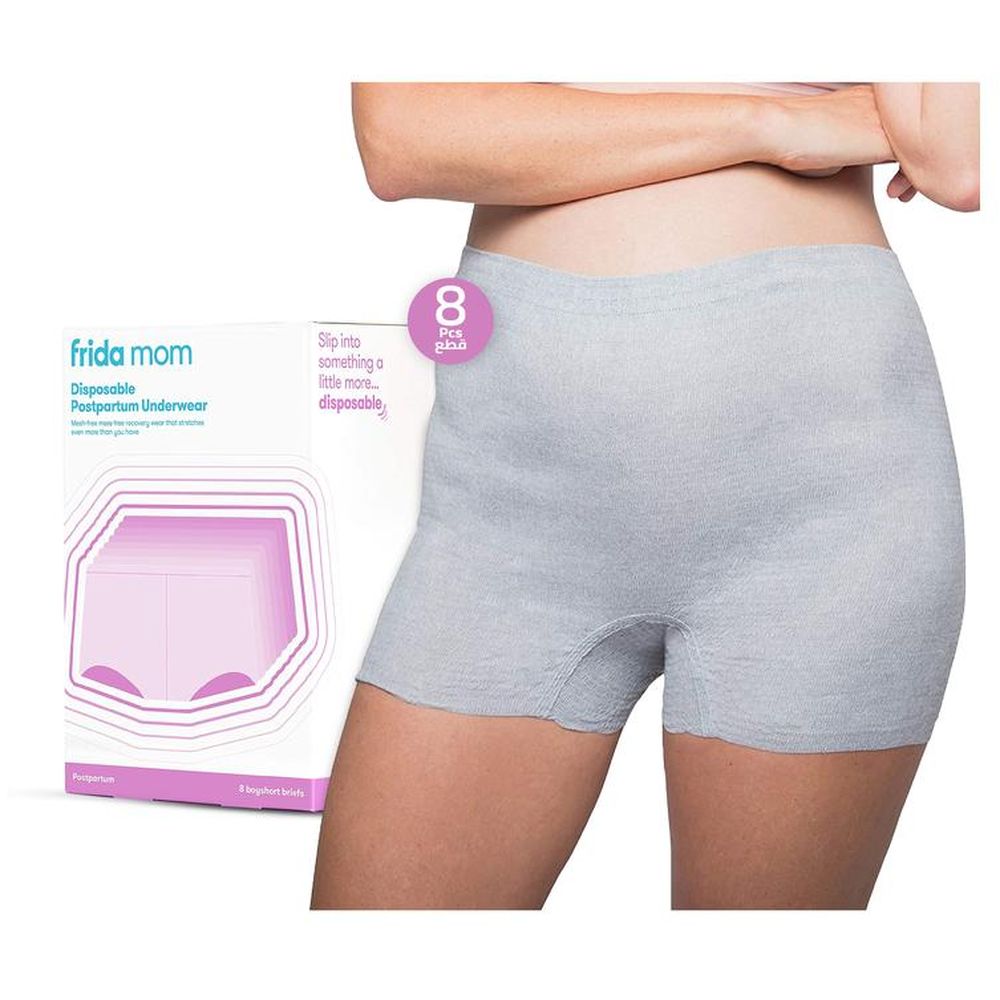 Frida Mom - Postpartum Recovery Essentials - Disposable Underwear Regular 8 Pcs And 2-in-1 Perineal Ice Maxi Pads