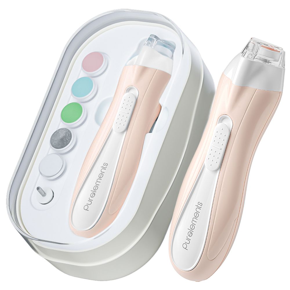 Purelements - USB Rechargeable Electric Baby Nail Trimmer - Pink and Electric Nasal Aspirator