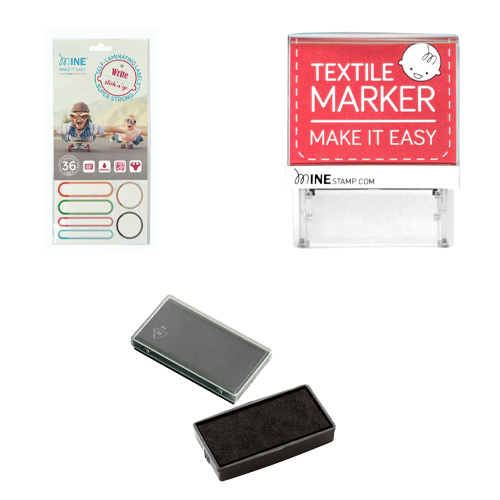 Mine Stamp - Back-to-School Labeling Kit - 3 Pc Set