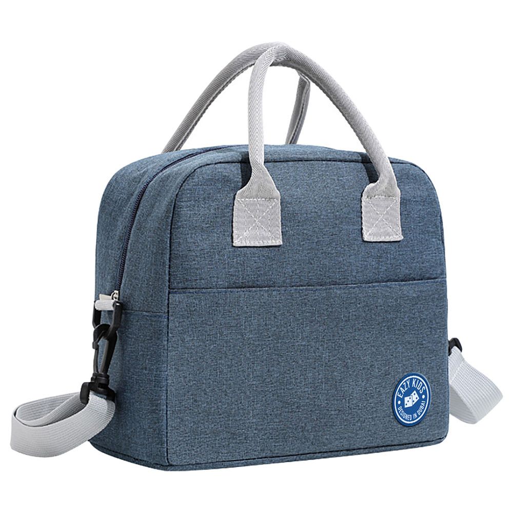 Eazy Kids - Insulated Lunch Bag - Blue And Grey