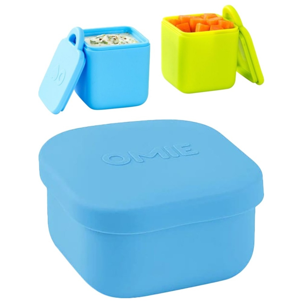 Omielife - Omie Snack Box - Blue - 278 ml And OmieDip Box Set of 2 - Blue/Green