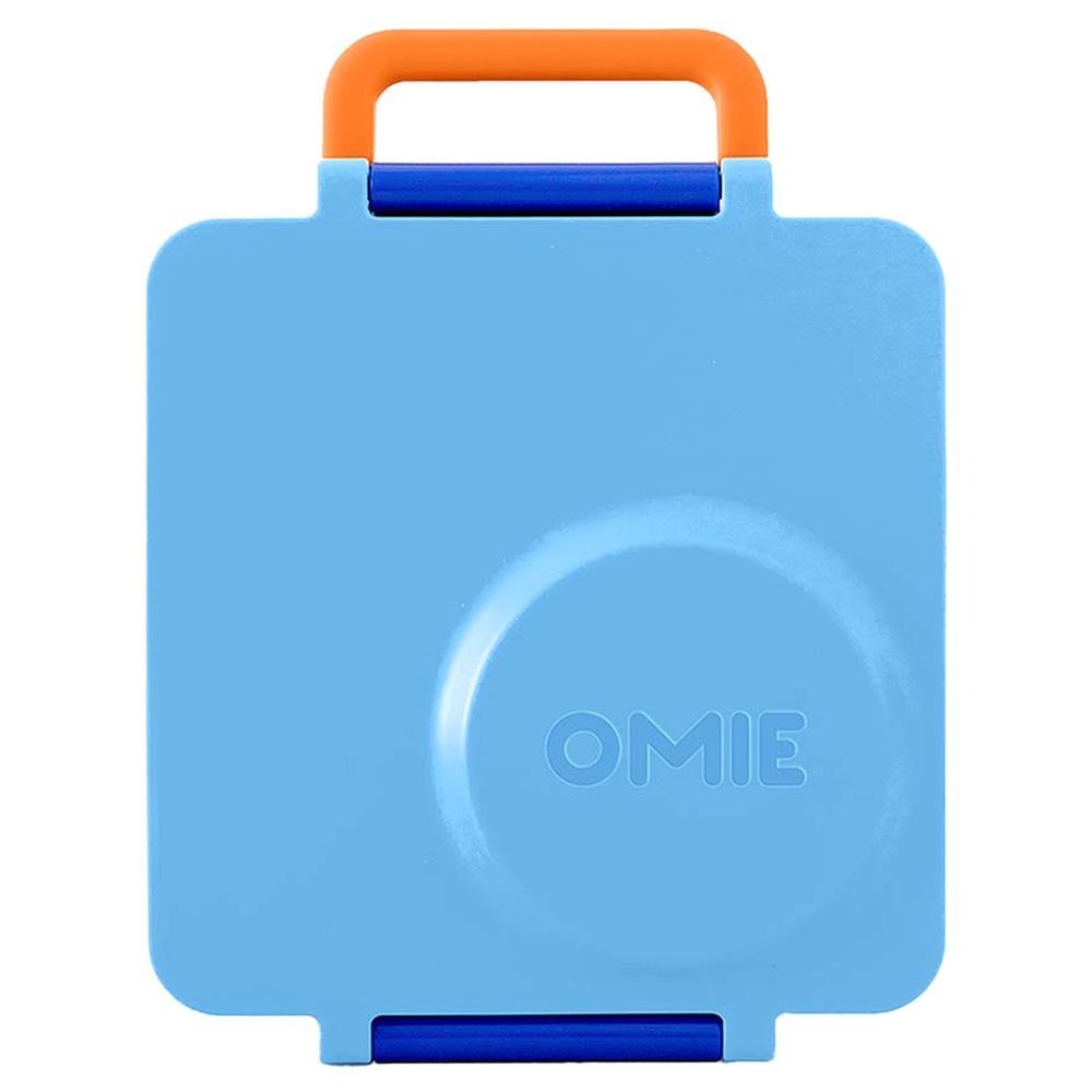OmieBox - 2nd Gen 3 Compartments Kids Bento Box with Insulated Thermos - Pink And Blue