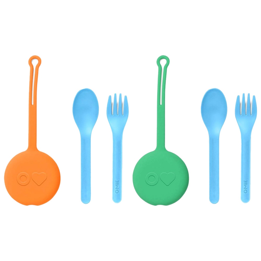 Omiebox - Utensil + Holder Set - Meadows And Sunshine