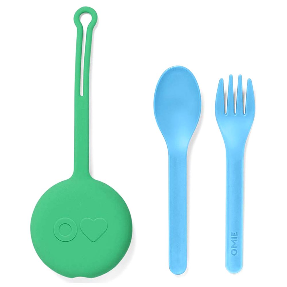 Omiebox - Utensil + Holder Set - Meadows And Sunshine