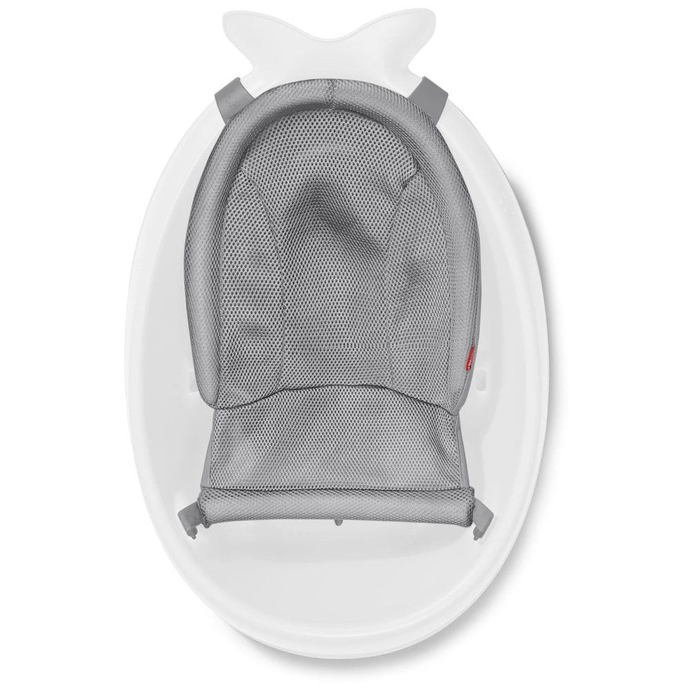 SkipHop - Moby Smart Sling 3-Stage Baby Bath Tub With Rinser - White