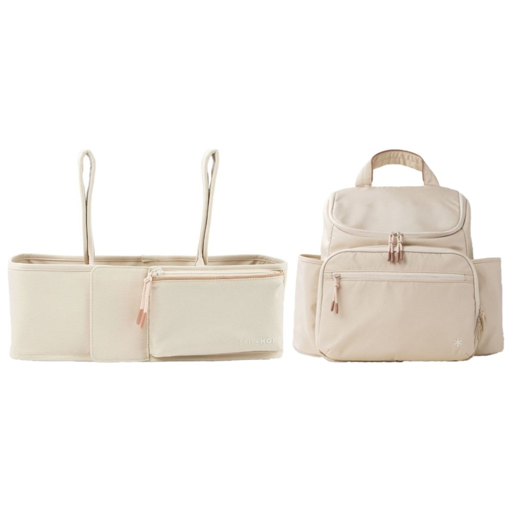 Skip Hop - Next Forma Diaper Backpack with Stroll & Tote Ultimate Stroller Organizer - Oat