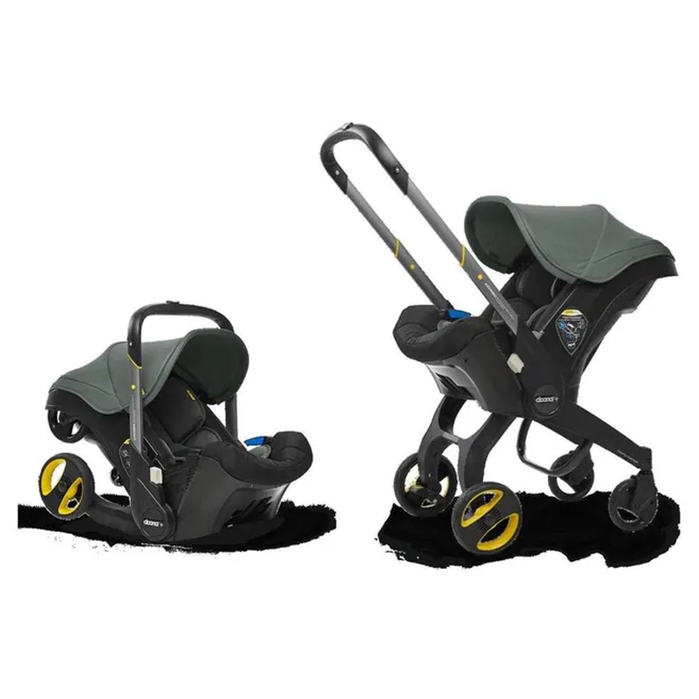 Doona - Plus 2-In-1 Infant Car Seat & Stroller - Slate Green With Isofix Base - Black