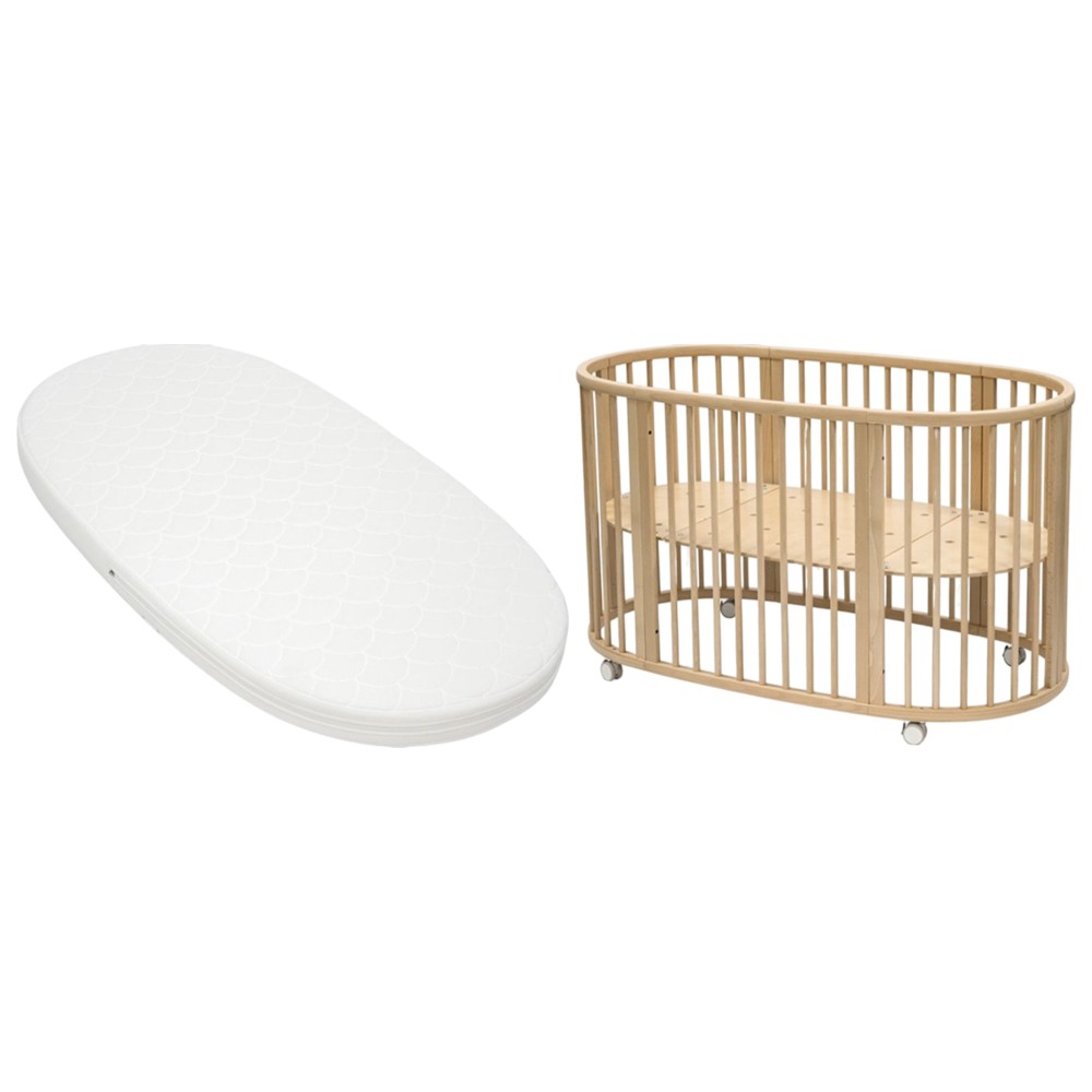 Stokke - Sleepi V3 Bed Frame with Mattress - Natural/White