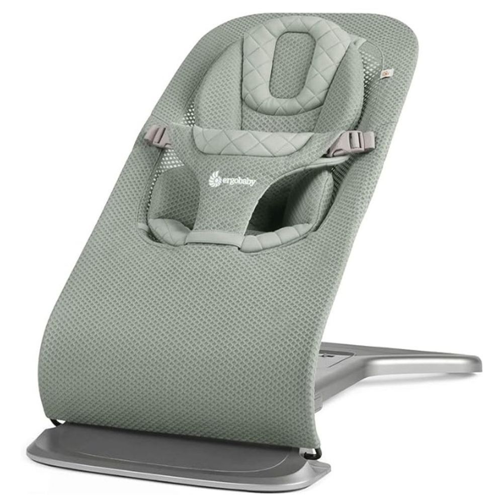 Ergobaby - Evolve 3-in-1 Mesh Bouncer with Bouncer Toy Bar - Sage Green