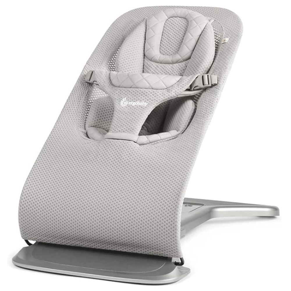 Ergobaby - Evolve 3-in-1 Mesh Bouncer with Bouncer Toy Bar - Light Grey