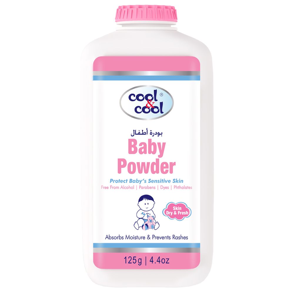 Cool & Cool - Baby Powder 125g - Protects & Keeps Skin Dry
