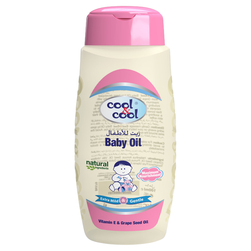 Cool & Cool - Baby Oil 100ml - Paraben-Free & Gentle