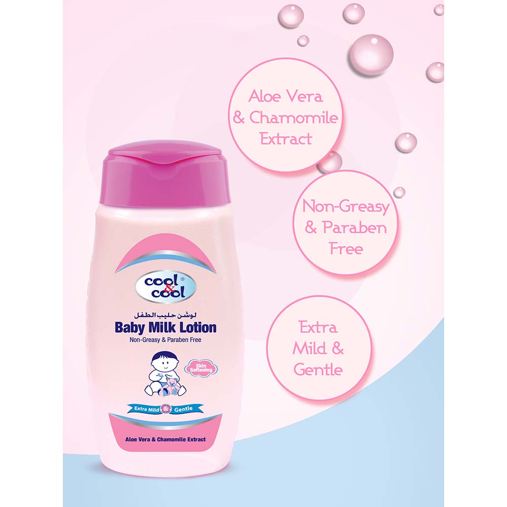 Cool & Cool - Baby Milk Lotion 60ml - Travel-Friendly & Gentle