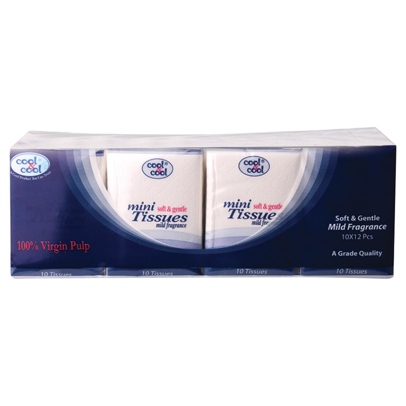 Cool & Cool - Compact Mini Tissues 12 Pack