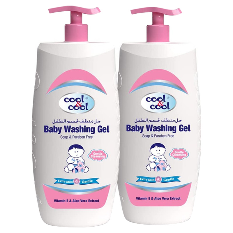 Cool & Cool - Baby Washing Gel Total Care 500ml x Pack of 2 - 1L