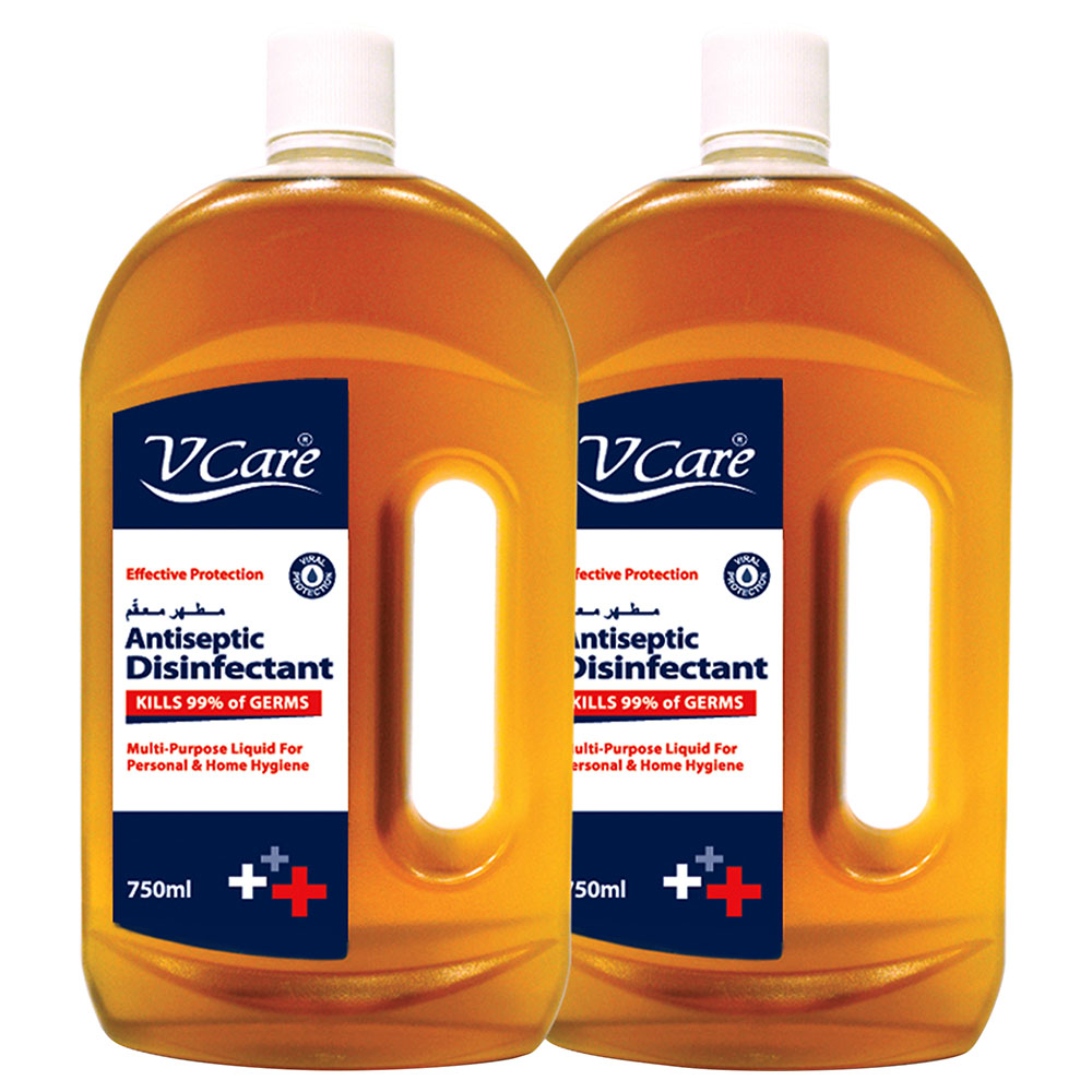 VCare - Antiseptic Disinfectant Liquid 750ml Pack of 2