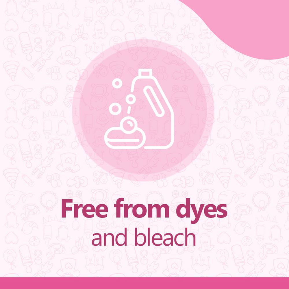 Cool & Cool - Baby Laundry Detergent 2L - Dye-Free & Mild - Pack of 4