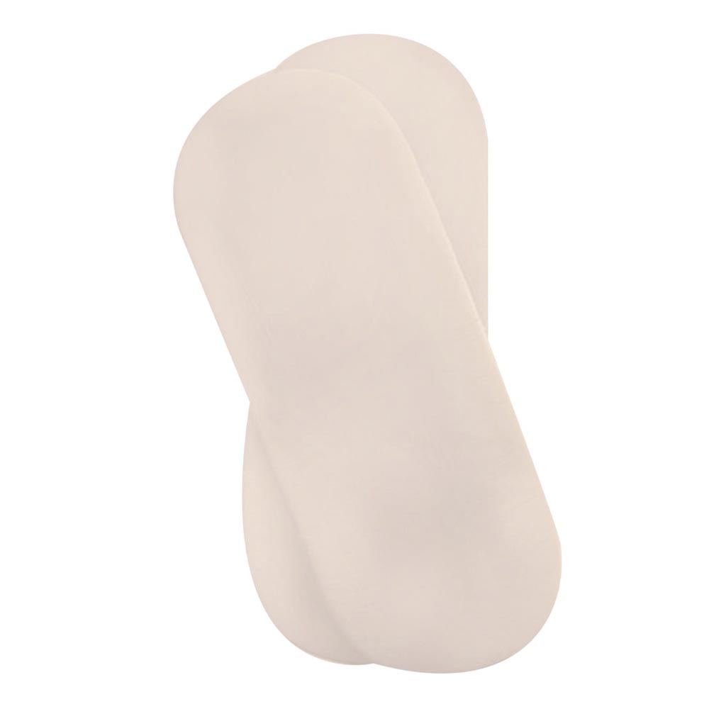 Clair de Lune Fitted Cotton Moses Basket Sheets - Pack of 2 - Cream