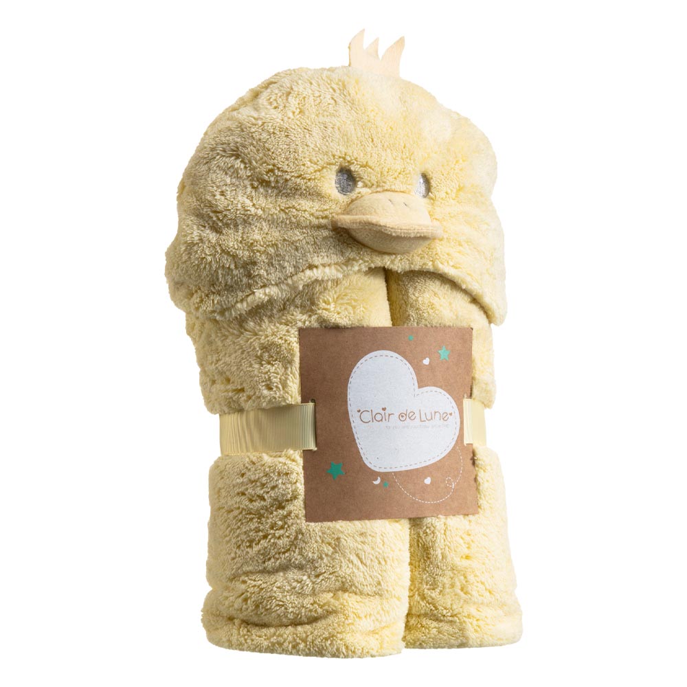 Buy Clair de Lune - Little Duck Hooded Blanket - Yellow Online 