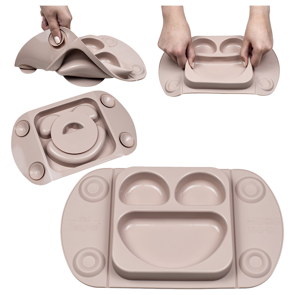 EasyTots EasyMat Mini Plate - Mauve
