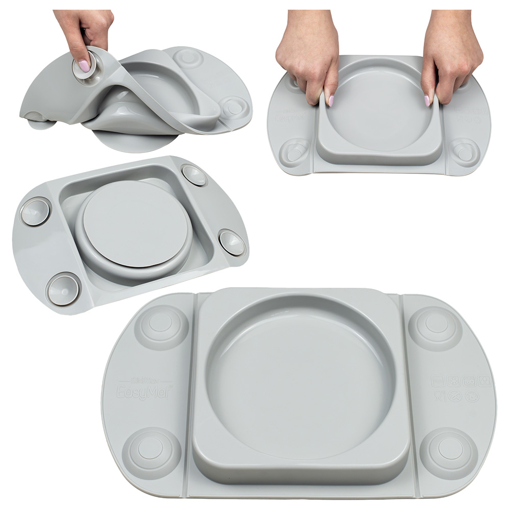 EasyTots EasyMat MiniMax Plate - Cool Grey