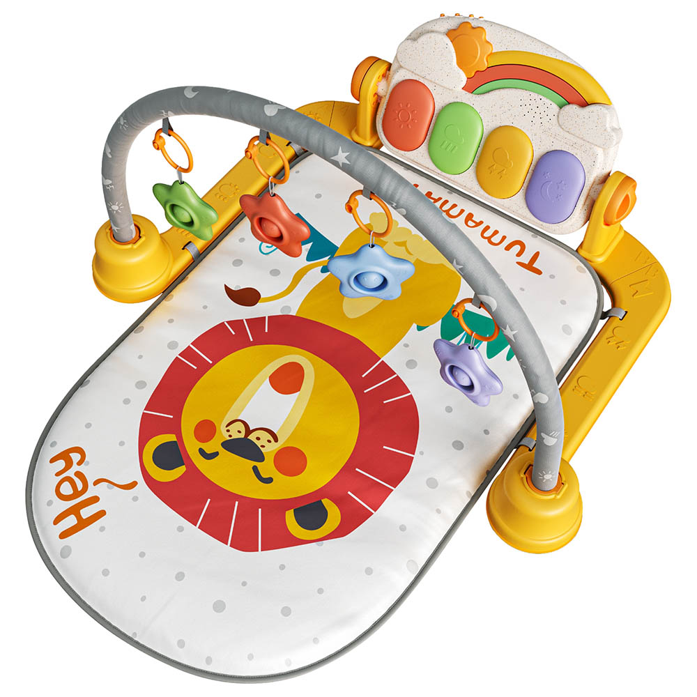 Tumama - Infant Musical Play Gym With Rattle - Lion