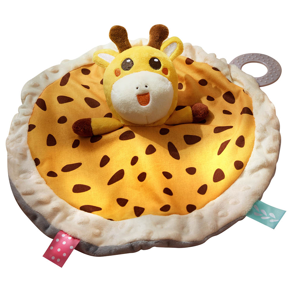 Tumama - Security Blanket Crib Toy With Teether - Yellow Giraffe
