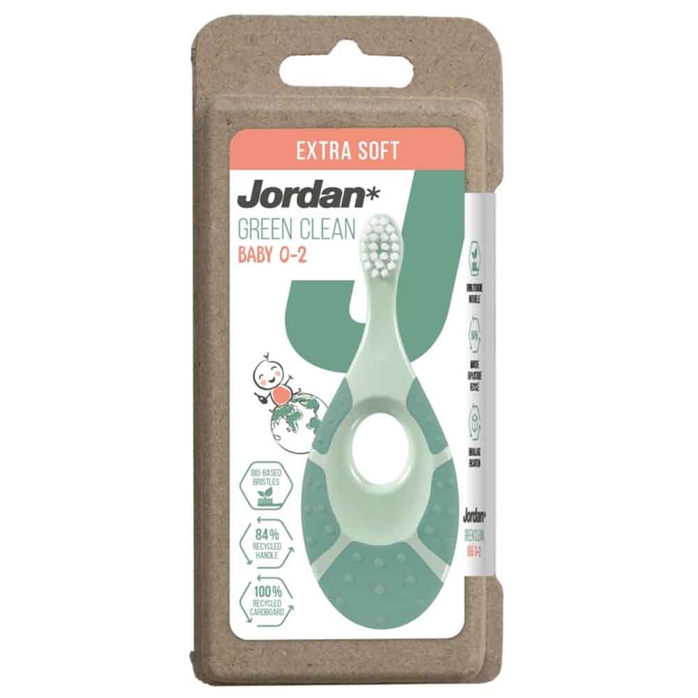 Jordan - Green Clean Baby Toothbrush - Color May Vary 1pc