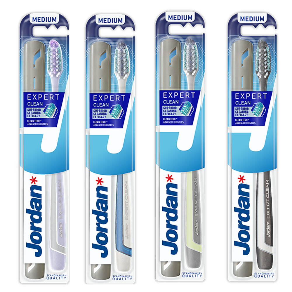 Jordan - Expert Clean Toothbrush - Medium, Assorted
