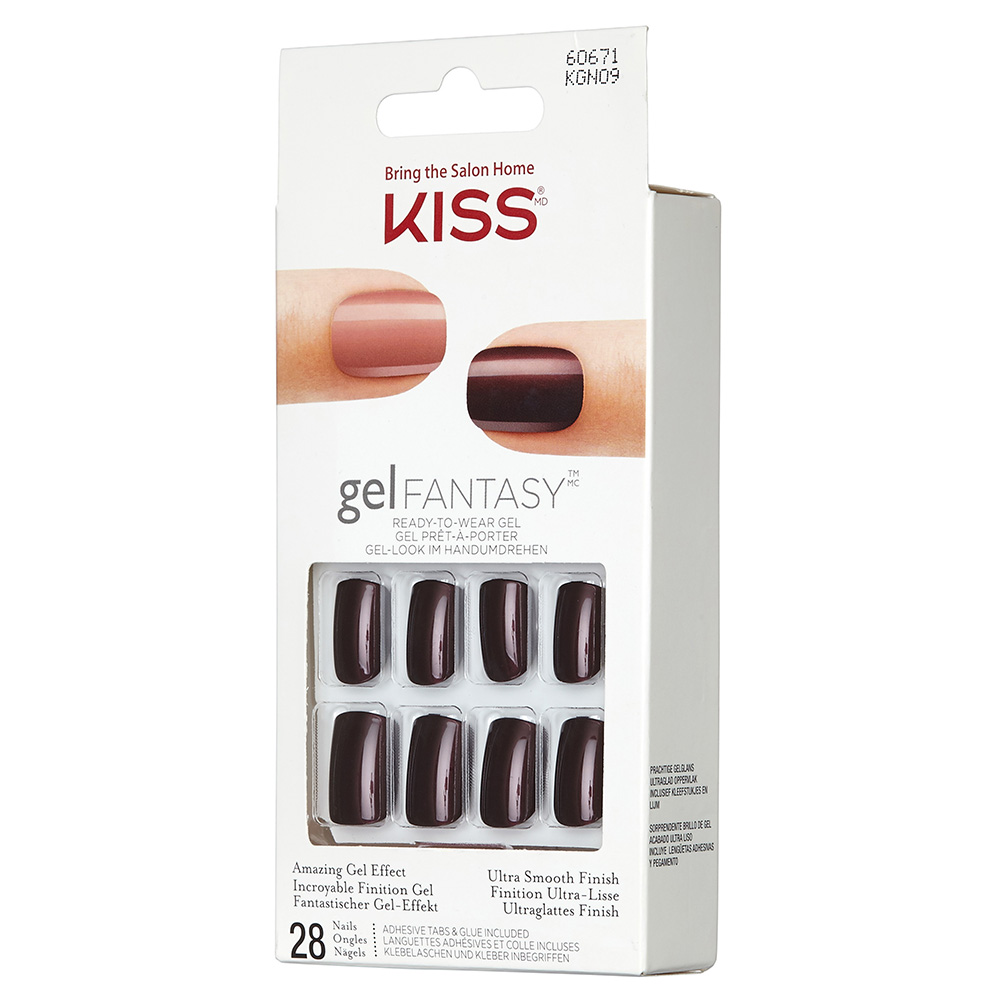 KISS - Gel Fantasy Nails Short Length - Brown