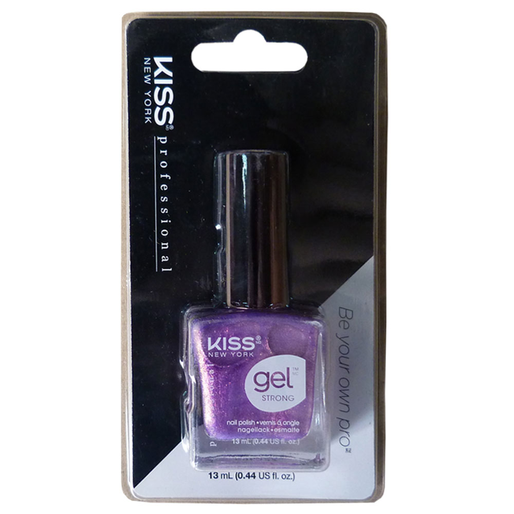 Kiss - Gel Strong Nail Polish Illusion - Glitter Violet