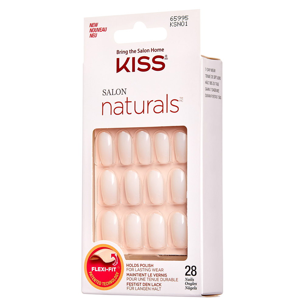 KISS - Salon Natural Nails - White