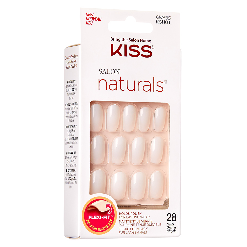 KISS - Salon Natural Nails - White