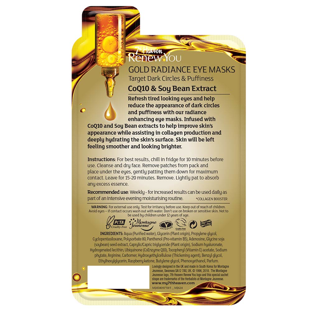 7th Heaven - Renew Gold Radiance Eye Mask