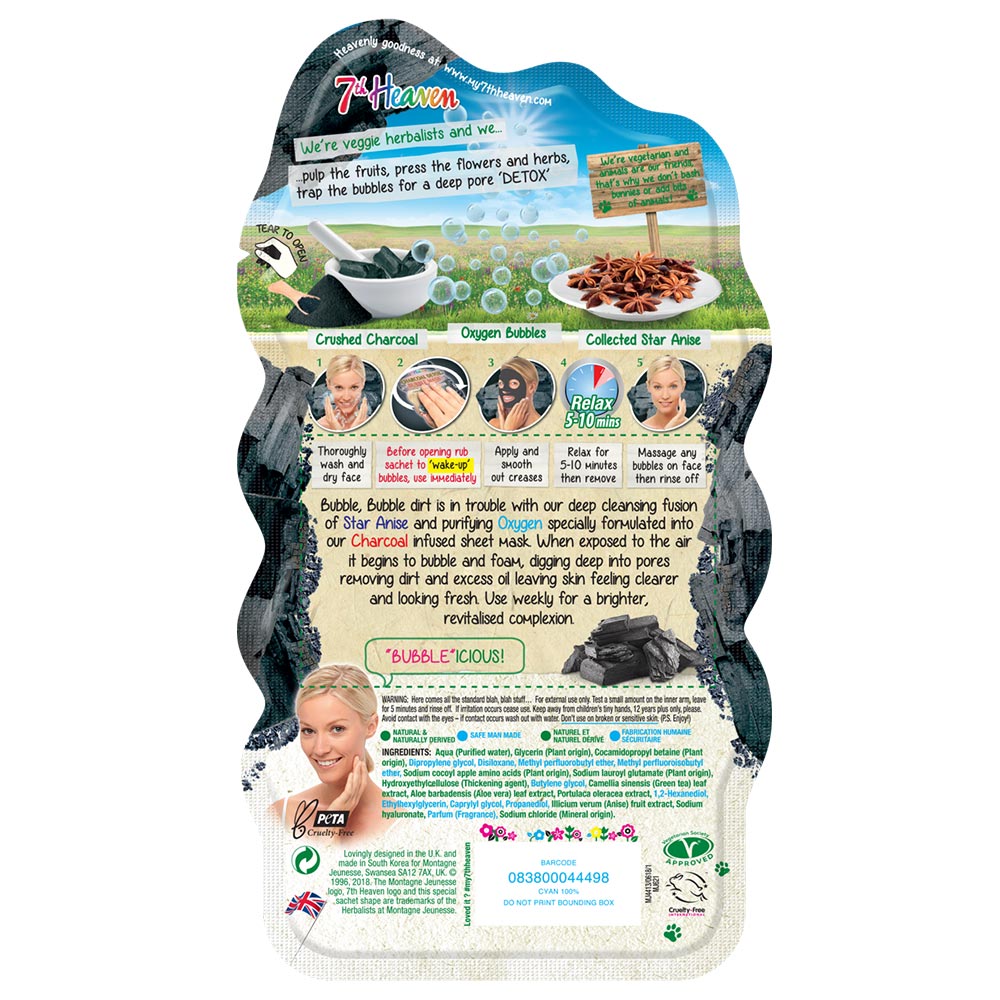 7th Heaven - Charcoal Detox Bubble Face Mask