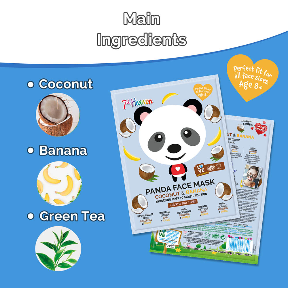 7th Heaven - Panda Face Mask