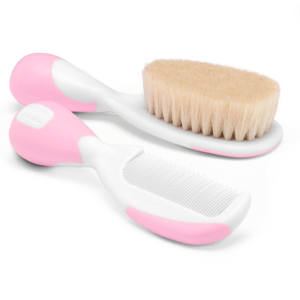 Chicco - Brush & Comb Set - Pink