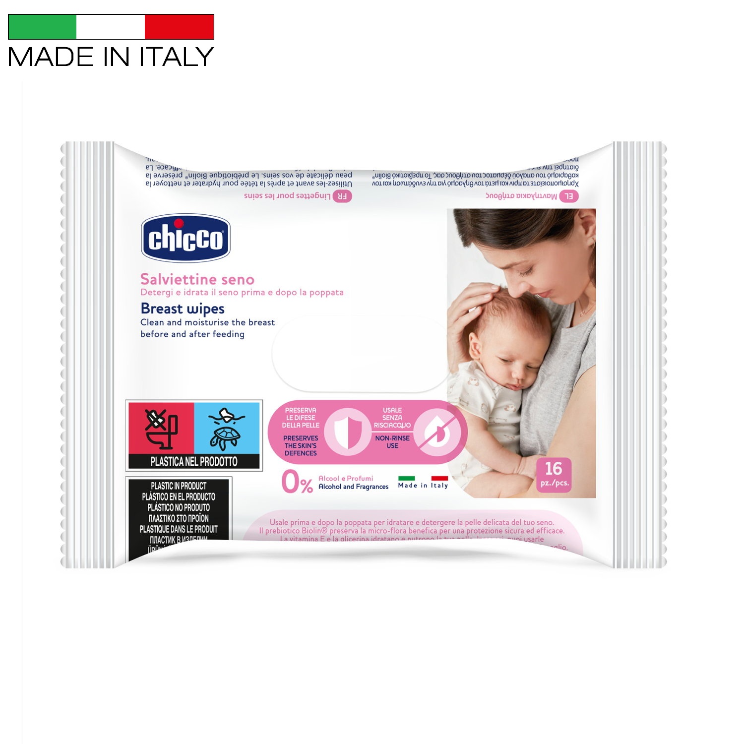 Chicco - Breast Wipes 16pcs