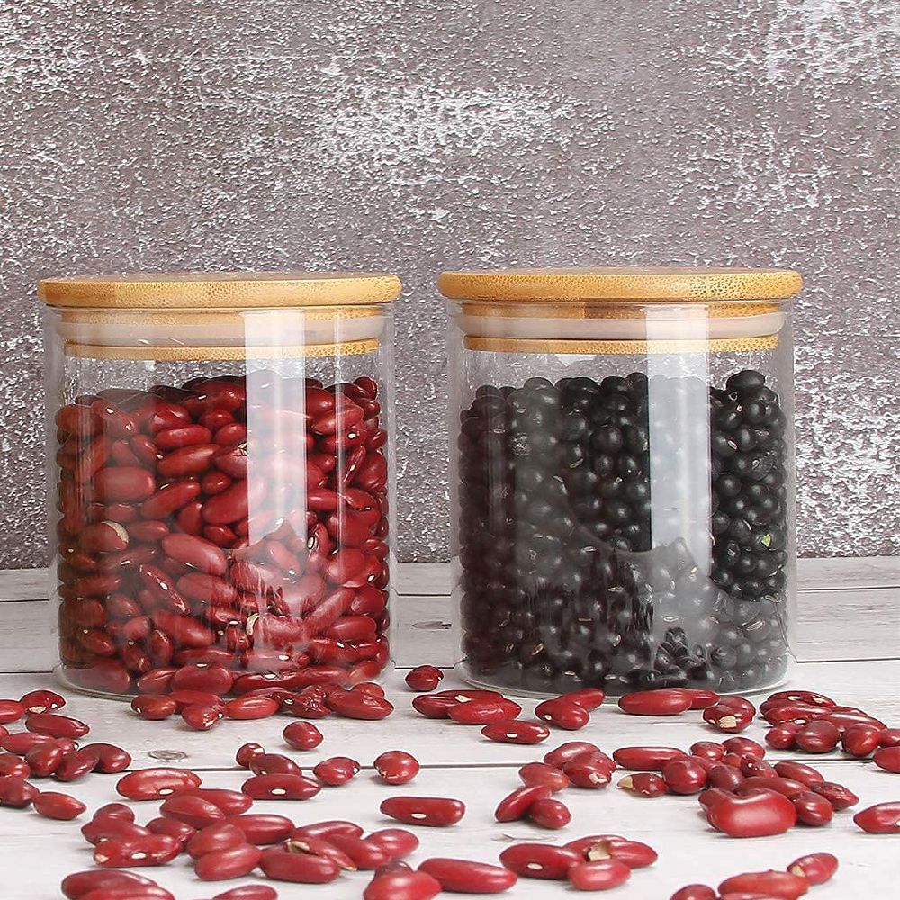 1Chase - Borosilicate Glass Food Storage Jars 500ml - Pack of 2